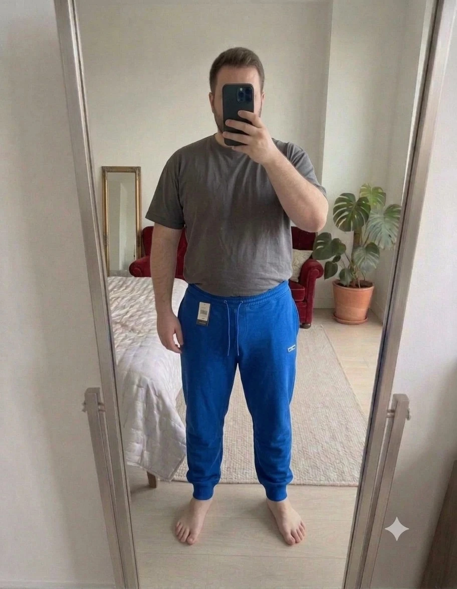 Pantalón de chándal azul Klein 3XL